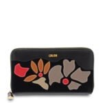 Taura suede leather wallet