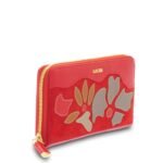 Taura suede leather wallet