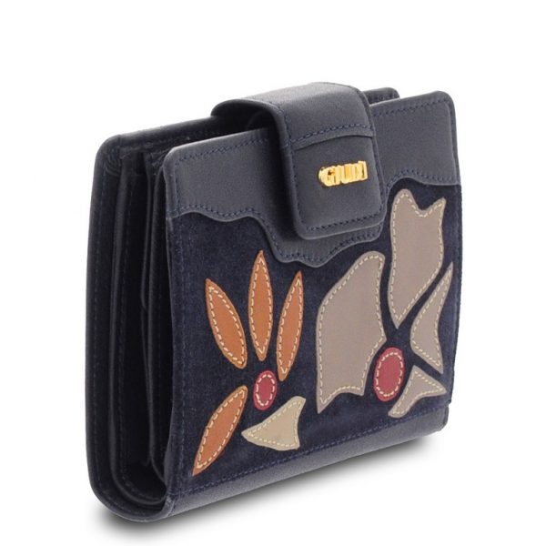 Terentia suede leather wallet