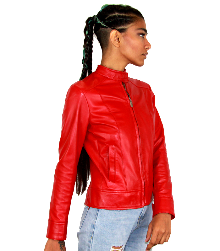 Mamertia Natural Leather Jacket | Pellaria leather online Store
